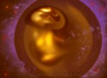 Alien Baby In Fluidic Space by Ingrid Funk