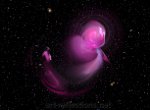 Pink Bubble Nebula by Ingrid Funk